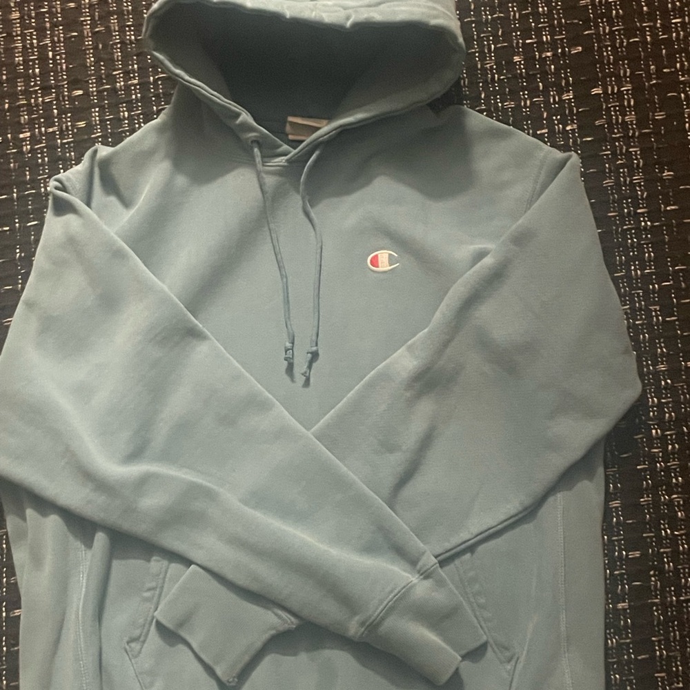 Champion Men's Slate Blue Hoodie